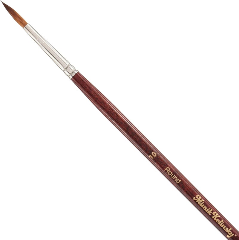 Creative Mark Mimik Kolinsky Watercolor Brush - # 10 Round - Long Handle Synthetic Paint Brush - Handmade in Germany - Synthetic Sable Paint Brushes for Professional Artists - Animal-Friendly - Image 1