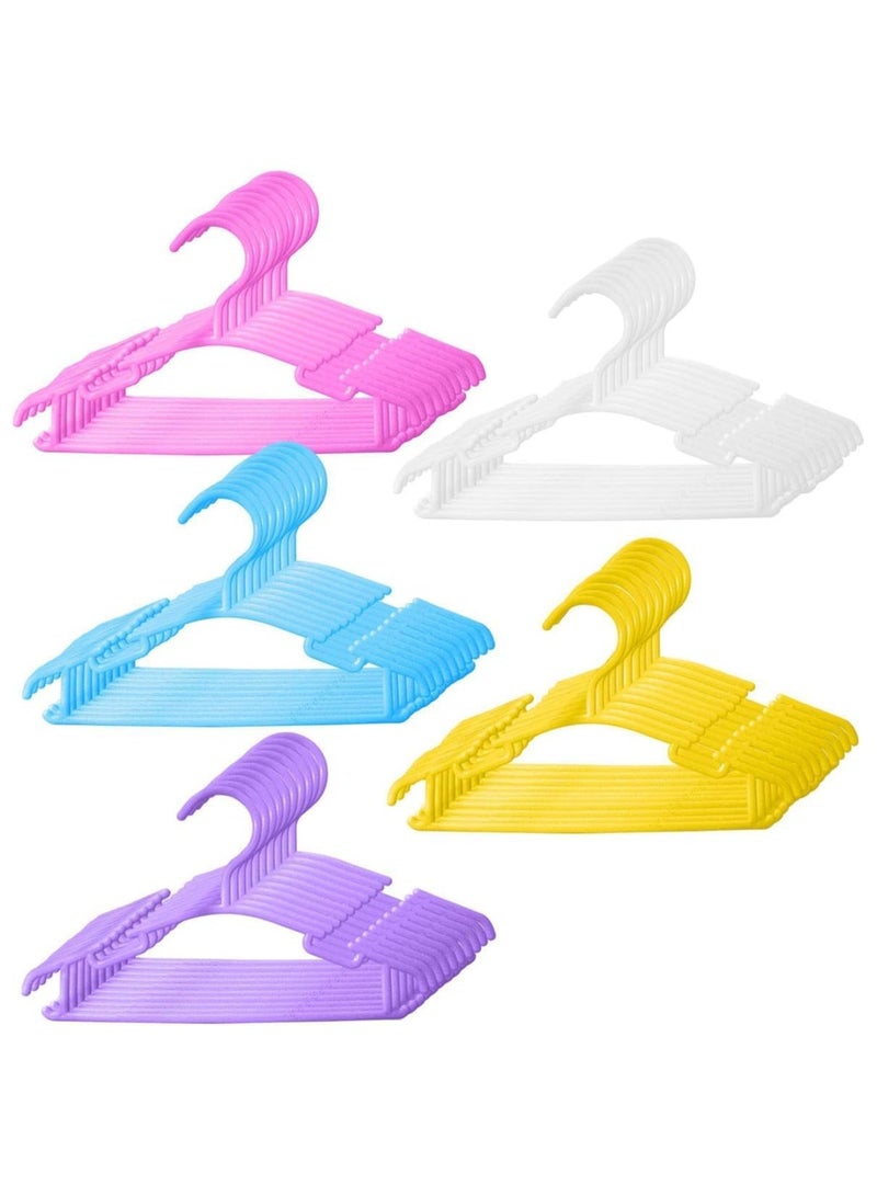 Scrolls 60 Pieces-Baby Clothes Hangers Nonslip Children Coat Hangers Plastic Nursery Hangers With Notched Shoulder For Babies Toddlers Kids Clothes Hanger,suit hanger - Image 1
