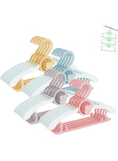 Scrolls 60 Pieces-Baby Clothes Hangers Nonslip Children Coat Hangers Plastic Nursery Hangers With Notched Shoulder For Babies Toddlers Kids Clothes Hanger,suit hanger  - Image 1