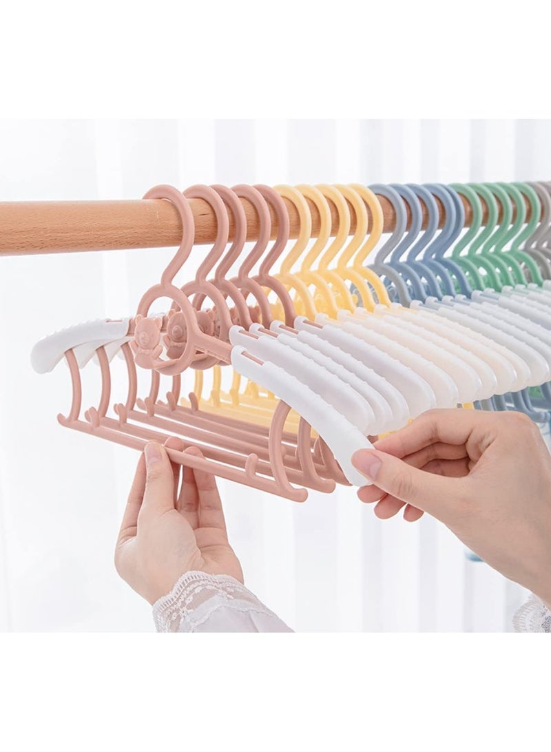 Scrolls 60 Pieces-Baby Clothes Hangers Nonslip Children Coat Hangers Plastic Nursery Hangers With Notched Shoulder For Babies Toddlers Kids Clothes Hanger,suit hanger - Image 3