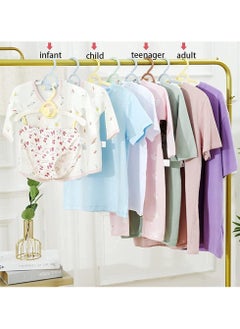 Scrolls 60 Pieces-Baby Clothes Hangers Nonslip Children Coat Hangers Plastic Nursery Hangers With Notched Shoulder For Babies Toddlers Kids Clothes Hanger,suit hanger  - Image 4