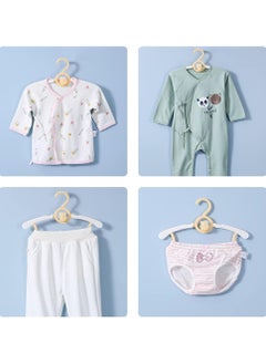 Scrolls 60 Pieces-Baby Clothes Hangers Nonslip Children Coat Hangers Plastic Nursery Hangers With Notched Shoulder For Babies Toddlers Kids Clothes Hanger,suit hanger  - Image 5