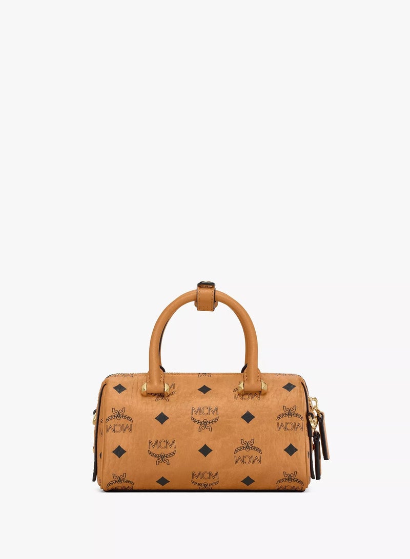 MCM Aren Boston Bag in Visetos Original - Image 3
