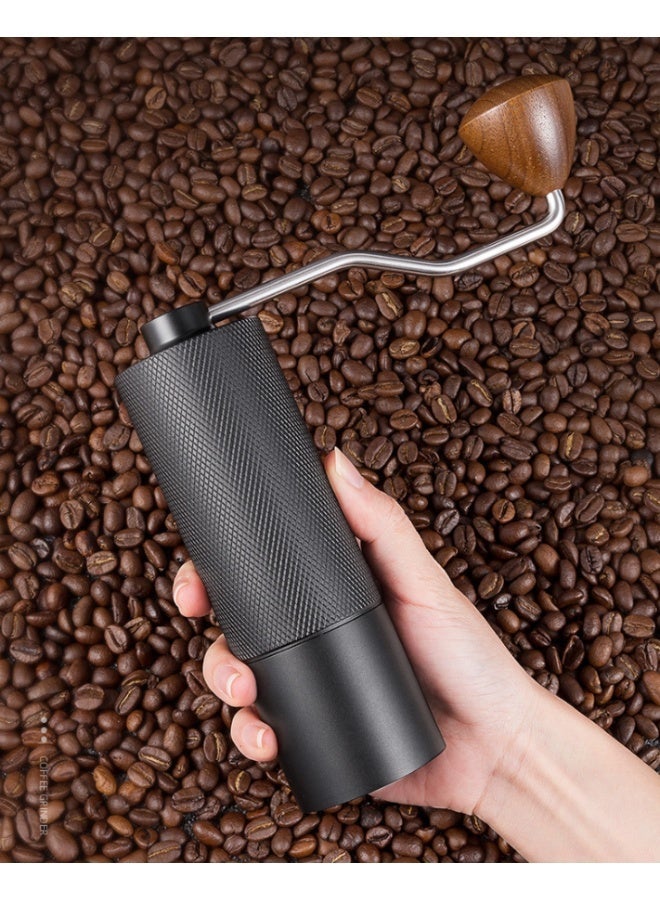 TIMEMORE Manual coffee grinder with CNC stainless steel conical burrs, adjustable internal settings, dual bearing positioning, suitable for travel, camping, gifts (black 7-speed upgraded version) - Image 2