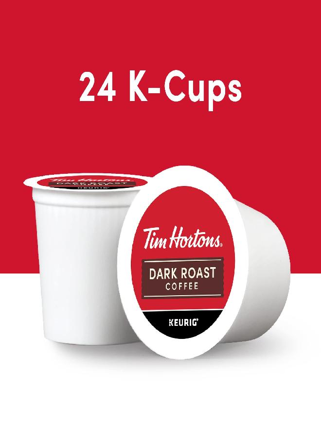 Tim Hortons Dark Roast Coffee, Single-Serve K-Cup Pods Compatible with Keurig Brewers, 24ct K-Cups - Image 2