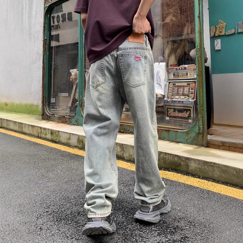 Unisex Casual Daily Denim Jeans - Image 3
