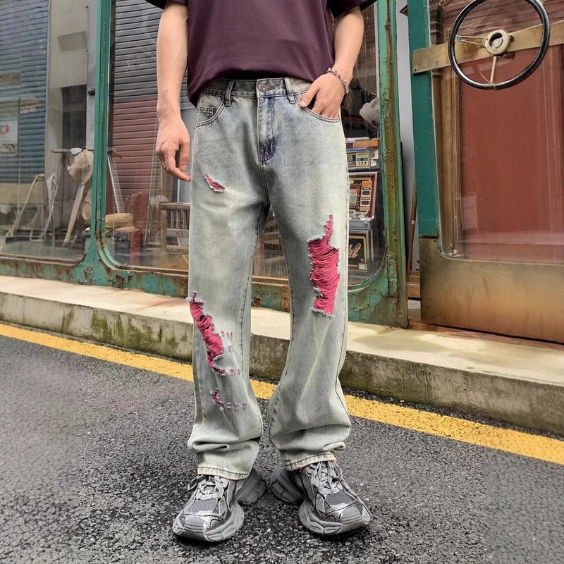 Unisex Casual Daily Denim Jeans - Image 1