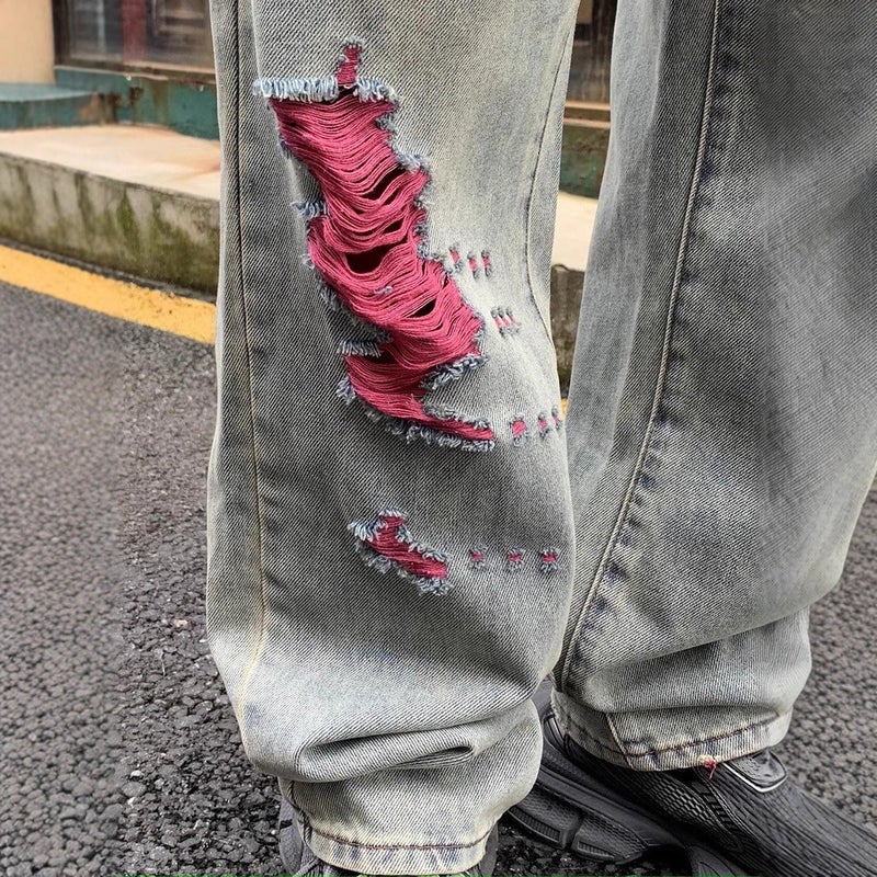 Unisex Casual Daily Denim Jeans - Image 4