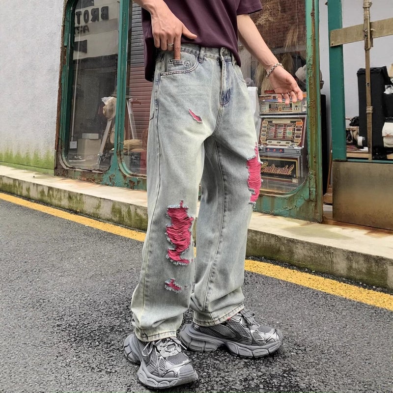 Unisex Casual Daily Denim Jeans - Image 2
