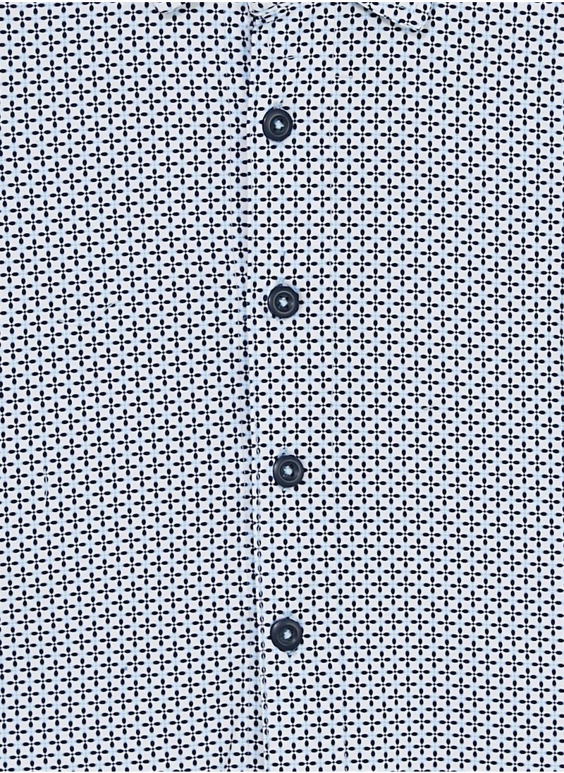 Nautinati - Nauti Nati Boys Navy Blue Standard Opaque Printed Casual Shirt - Image 1