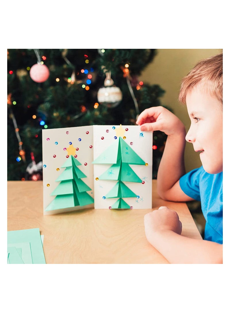 SOLARAE 3120pcs Crystal Gem Stickers Crystal Rhinestone Stickers Self-Adhesive Bling Jewels Sticker for Face Eyes Nails Body Makeup Festival Kids DIY Craft Cards Embellishment Diamond Decoration - Image 3