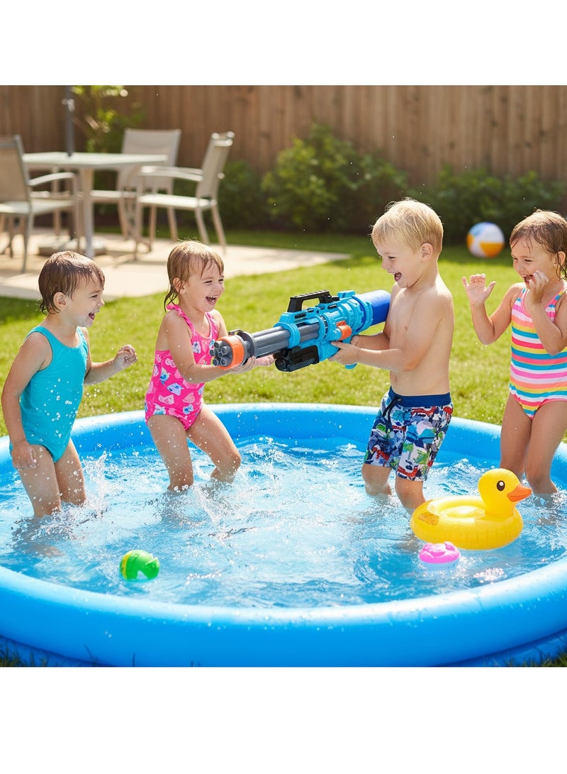 Y&D Water Gun Oversized Large Capacity Gatling Water Gun Toys for Adults and Children High-Capacity High-Pressure Powerful Water Spray Blasters with Long Rang and 2200ml Water Storage Capacity Ideal Gift for Kids Suitable for Swimming Pool Party Family Fun Camping Outdoor Activities - Image 3