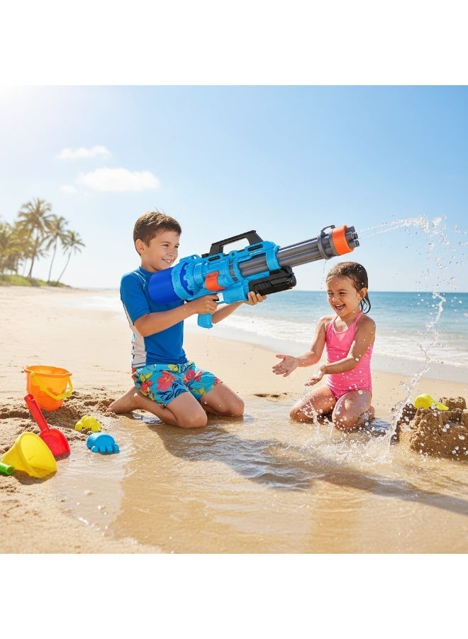 Y&D Water Gun Oversized Large Capacity Gatling Water Gun Toys for Adults and Children High-Capacity High-Pressure Powerful Water Spray Blasters with Long Rang and 2200ml Water Storage Capacity Ideal Gift for Kids Suitable for Swimming Pool Party Family Fun Camping Outdoor Activities - Image 1