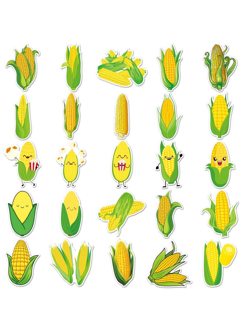 ORAINBOW Corn Stickers 50Pcs Maize Waterproof Vinyl Decals for Water Bottles Laptop Luggage Cup Computer Mobile Phone Skateboard Guitar Helmet Snowboard Decor - Image 4