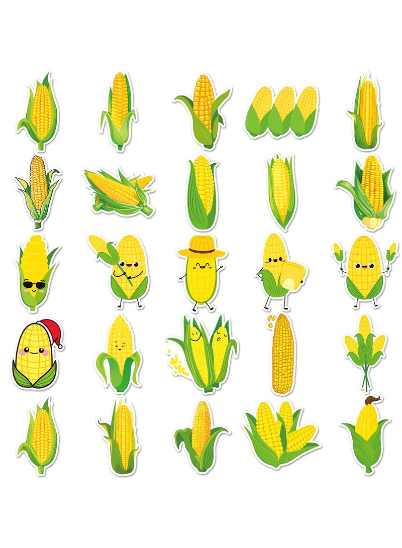 ORAINBOW Corn Stickers 50Pcs Maize Waterproof Vinyl Decals for Water Bottles Laptop Luggage Cup Computer Mobile Phone Skateboard Guitar Helmet Snowboard Decor - Image 5