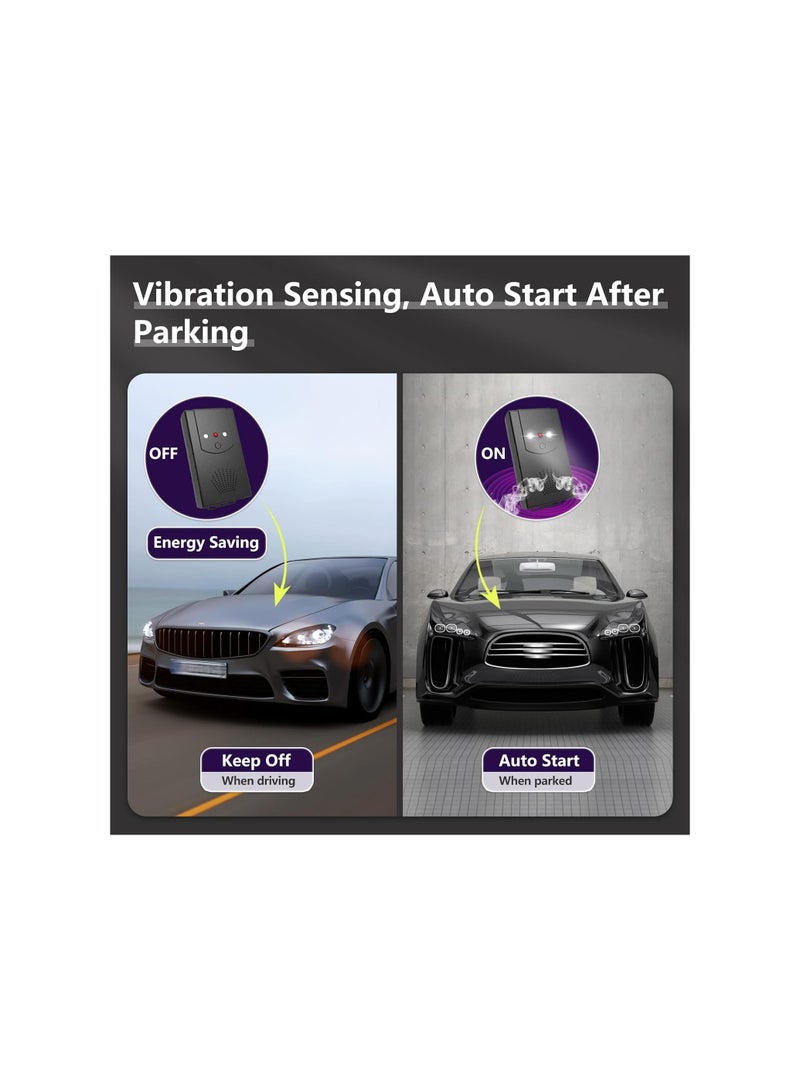 طارد القوارض بالموجات فوق الصوتية للسيارات والشاحنات والمركبات الترفيهية - موديل 2023 مع ضوء وميض و 3 خيارات طاقة لطرد الفئران والجرذان بأمان من المحركات والمستودعات والعلّيات. - Image 5