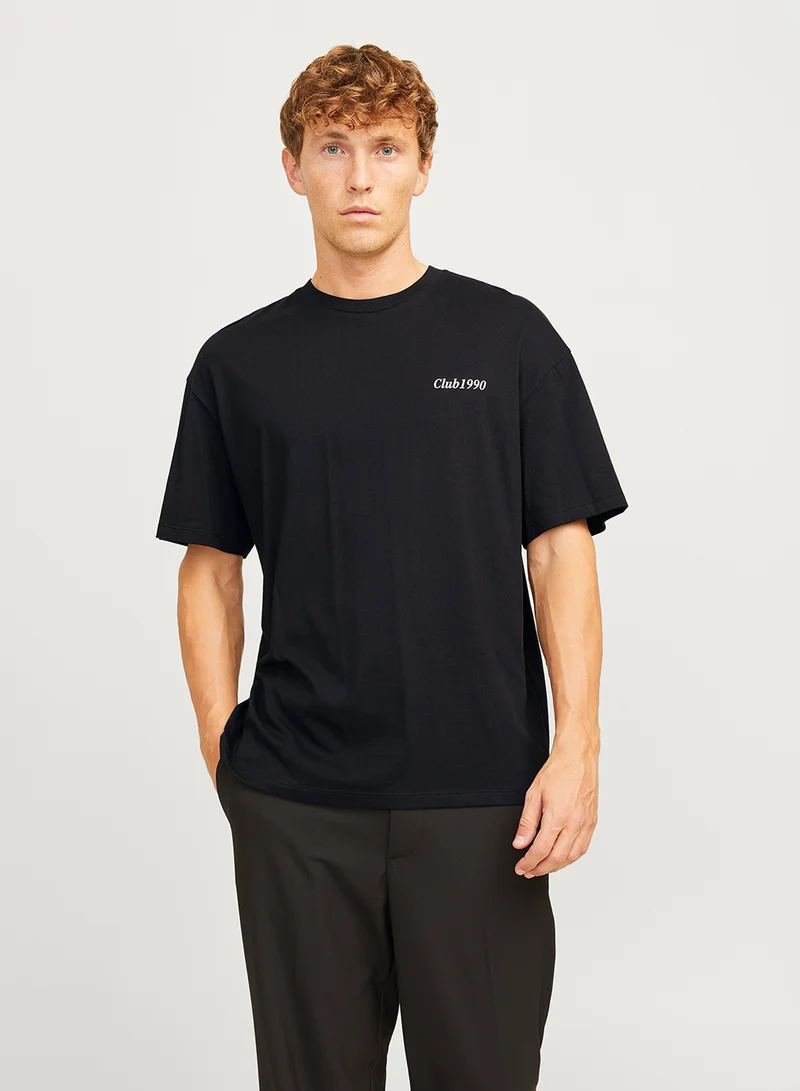 جاك اند جونز Jjebradley Graphic Crew Neck T-Shirt