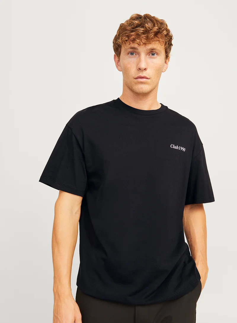 جاك اند جونز Jjebradley Graphic Crew Neck T-Shirt