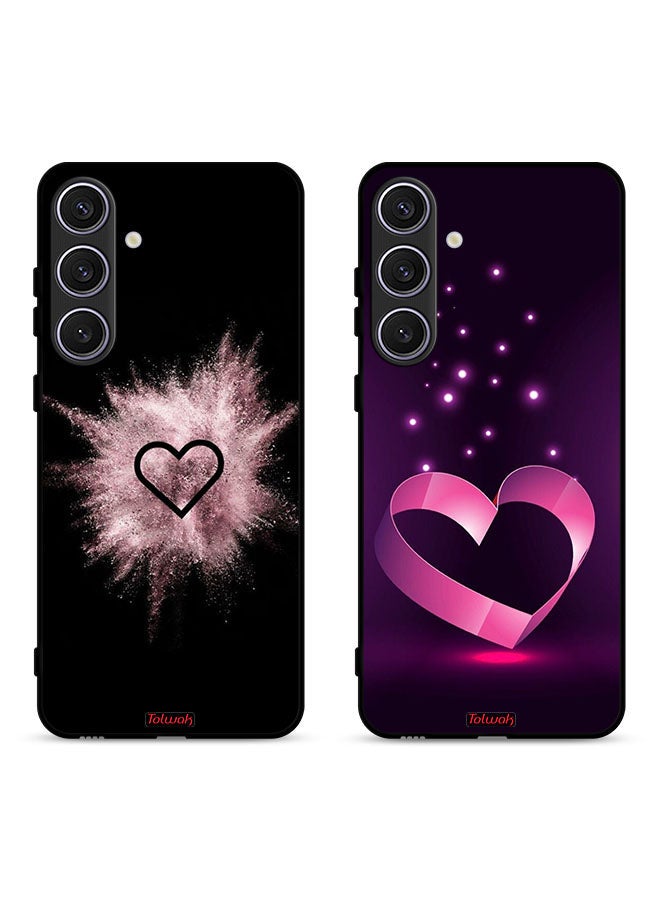 Tolwak Two Cases For Samsung Galaxy S24 FE 5G Protective Covers Hearts - Image 1