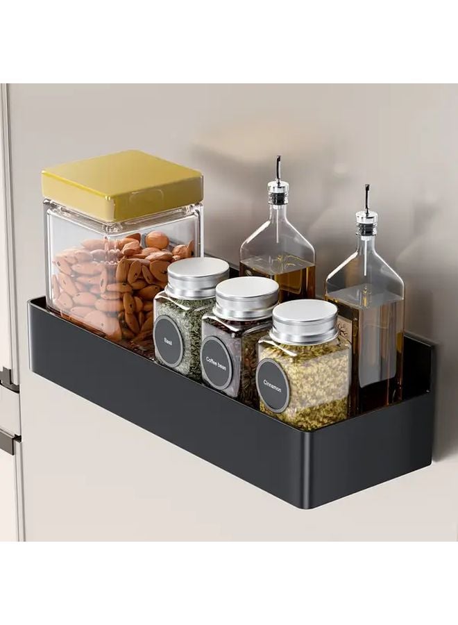 Magnetic Storage Rack Set With Hooks Paper Towel Holder Small Square Box - Image 3