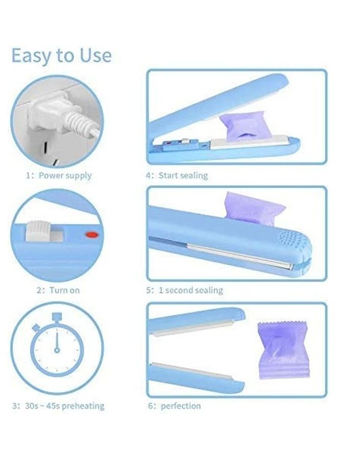 نيبمينينت جهاز محمول لإغلاق أكياس الطعام بالحرارة أزرق/ أبيض - Image 5