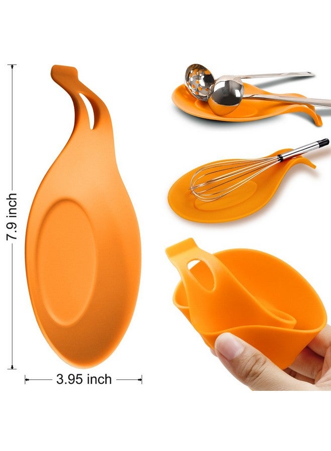 SourceTon 6 Pack Non-Slip Foldable Silicone Trivets, SourceTon Collapsible Cross Design Silicone Trivets in Cute Colors, Silicone Pot Holder, Hot Pad, Pot Holder, Free Bonus Spoon Rest/Balloon Whisk Rest  - Image 5