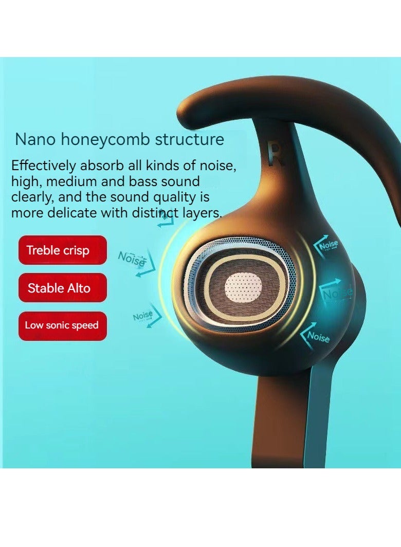 E-Sports Gaming Headset Wired In-Ear Mobile Phone Noise Canceling Earplugs (Blue)  - Image 2