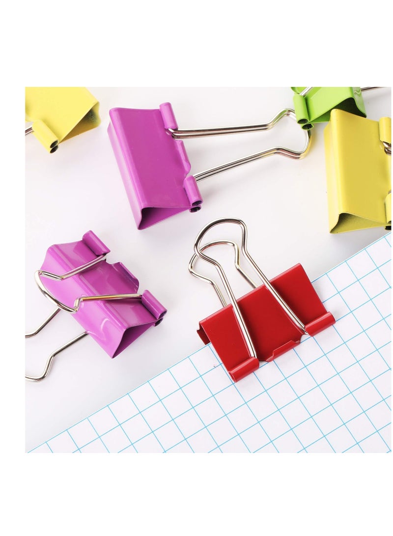 Terabyte Large Binder Clips, 2 Inch, 12 Pack, Assorted Color, Binder Clips Extra Large, Big Binder Clips, Large Paper Clip, Large Paper Clamps, Binder Clamps, Large Binder Clips, Large Clip - Image 3