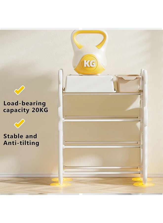 بيوينتي لعبة كبيرة للأطفال لعبة مربع قابلة للإزالة مربع سيارة لعبة للأطفال لعبة مربع رف غرفة ألعاب للأطفال لعبة مربع رف ( أبيض - ب ) - Image 5