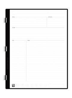 Rocketbook Pro Meeting Notes Page Pack – 20 Reusable Sheets (40 Pages) | Scannable, Erasable, and Cloud-Connected | Letter Size 7.8" x 10.5"