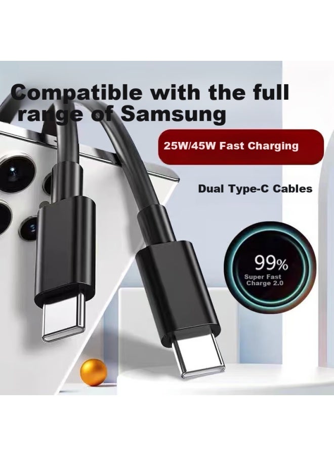 Jowoye Samsung Data Cable Dji Drone Super Fast Charge 25W/45W For Galaxy S23/S24 Ultra S10/Fold4/Note20 Phone Charging Cable Type-C - Image 1