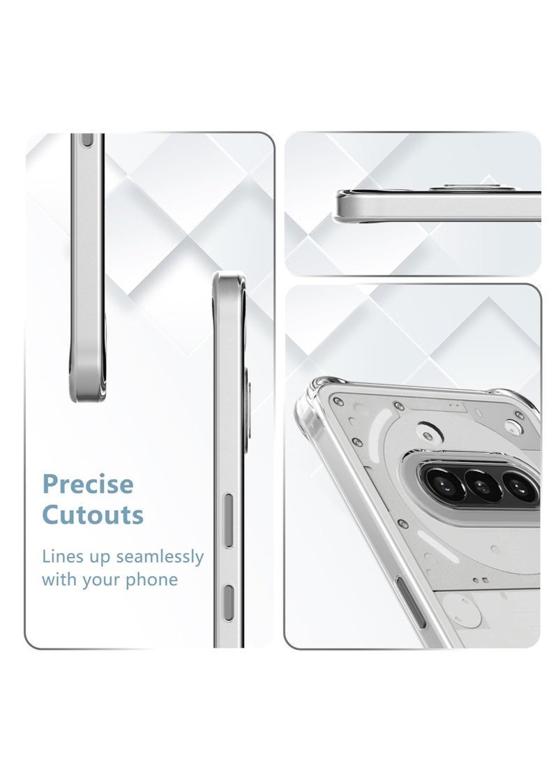 Raxoom Nothing Phone 3a Case Cover Anti Yellowing Premium Clear Case with 2-Pack Nothing Phone 3a Screen Protector Tempered Glass Film High Transparency Anti-Scratch Glass For Nothing Phone 3a - Image 4