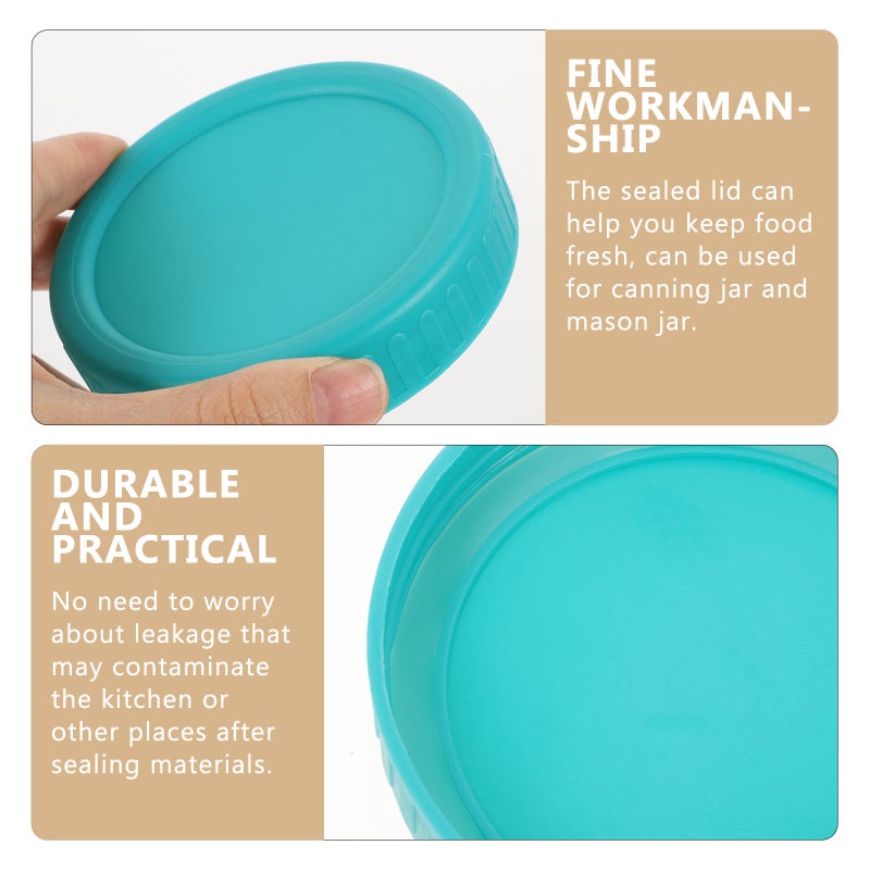 1 Set Jar Leak-proof Lids Jar Lids Canning Jar Lids with Silicone - Image 2