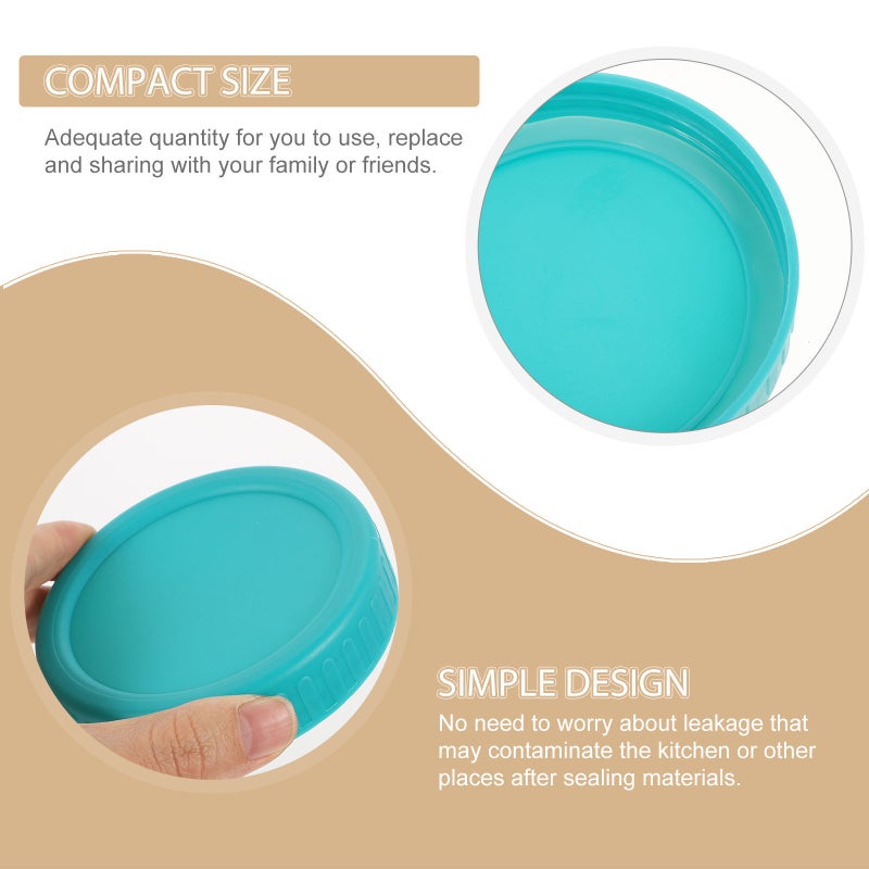 1 Set Jar Leak-proof Lids Jar Lids Canning Jar Lids with Silicone - Image 3