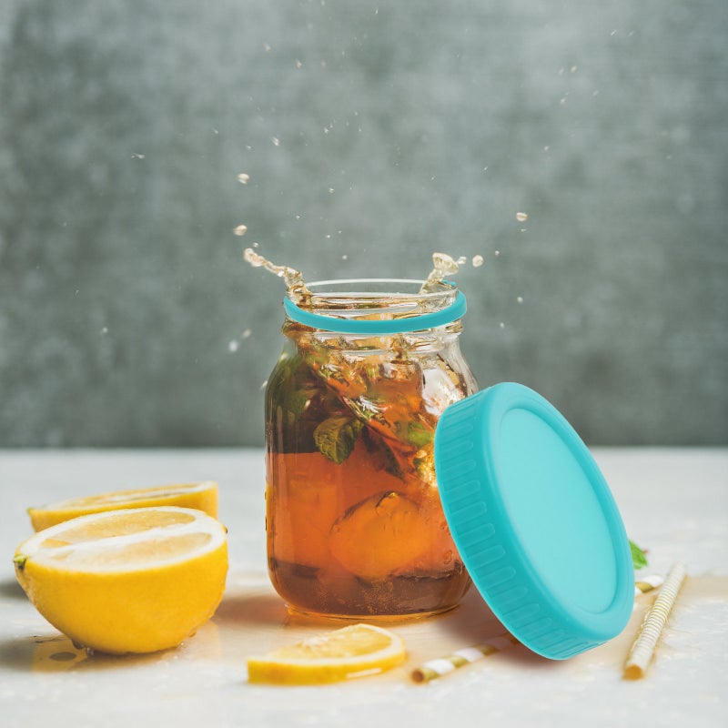 1 Set Jar Leak-proof Lids Jar Lids Canning Jar Lids with Silicone - Image 1