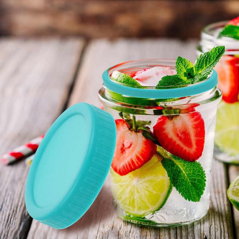 1 Set Jar Leak-proof Lids Jar Lids Canning Jar Lids with Silicone - Image 5