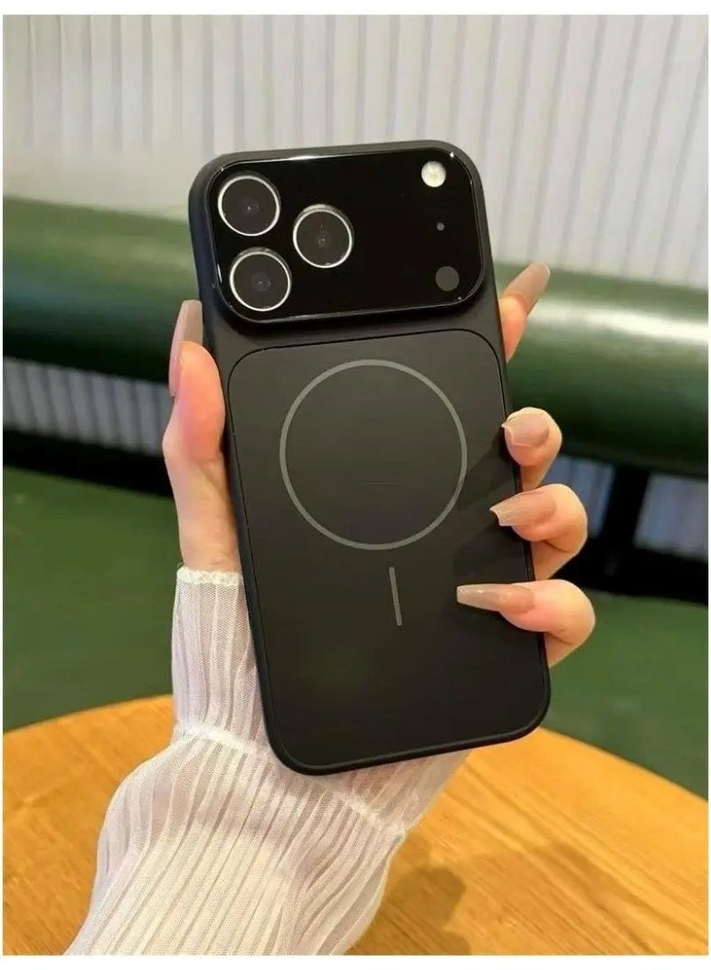 جراب مغناطيسي متوافق مع غطاء ماج سيف لهاتف آيفون 13 برو ماكس، نحيف، مضاد للخدش، يحمي عدسة الكاميرا، مقاوم للصدمات والسقوط، مناسب لهاتف آيفون 13 برو ماكس بشاشة 6.7 بوصة - Image 3