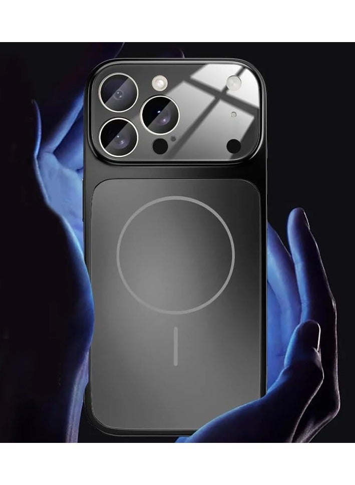 جراب مغناطيسي متوافق مع غطاء ماج سيف لهاتف آيفون 13 برو ماكس، نحيف، مضاد للخدش، يحمي عدسة الكاميرا، مقاوم للصدمات والسقوط، مناسب لهاتف آيفون 13 برو ماكس بشاشة 6.7 بوصة - Image 4