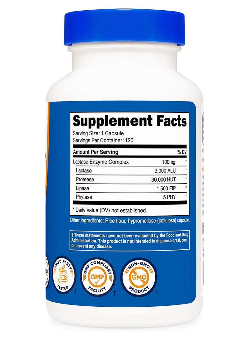 مجمع إنزيم اللاكتيز 3000 Fcc Alu، 120 وجبة - Image 3