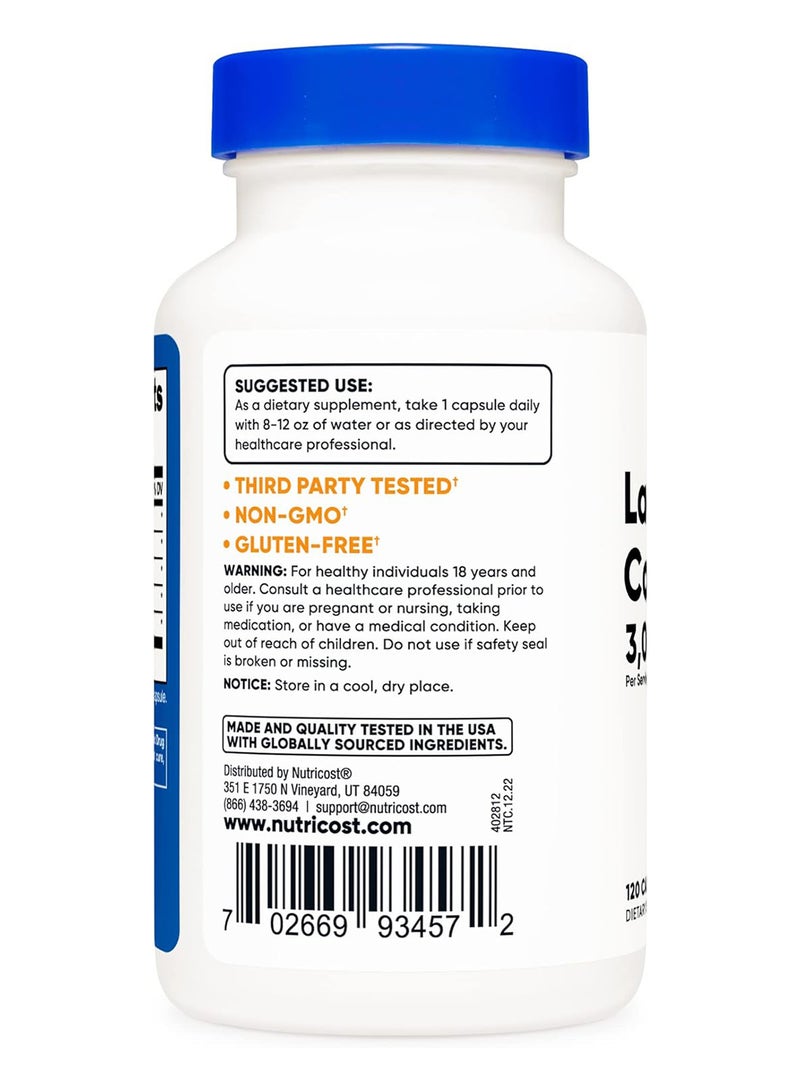 مجمع إنزيم اللاكتيز 3000 Fcc Alu، 120 وجبة - Image 2