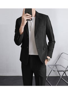 KUYING New Casual Slim Fit Suit Two-Piece Set  - Image 2