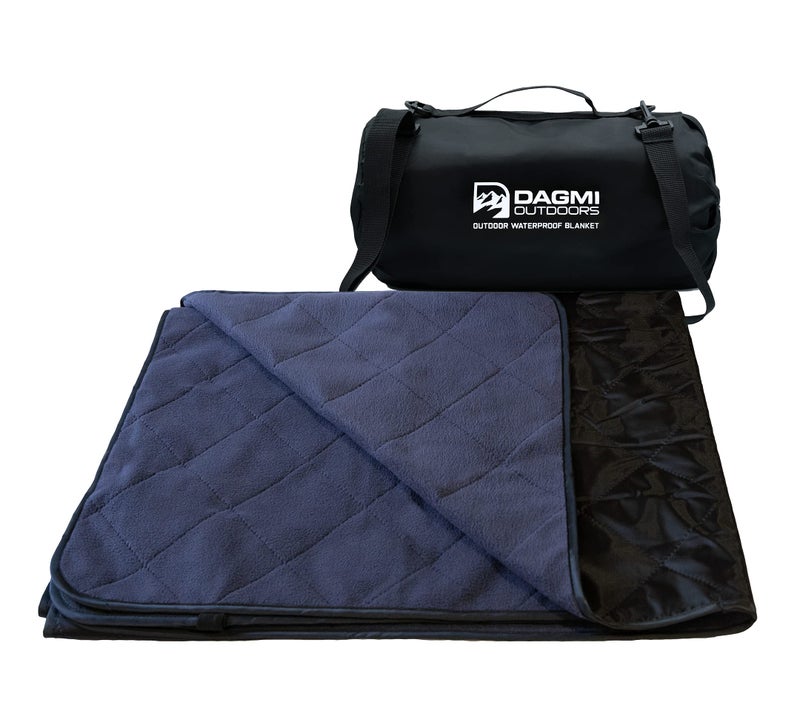 Dagmi Outdoors Dagmi Outdoors Waterproof Outdoor Blanket Large Fleece Stadium  Camping Blankets for Cold Weather Perfect for Outdoors Car Dogs Picnic Windproof Quilted Extra Warm Machine Washable 