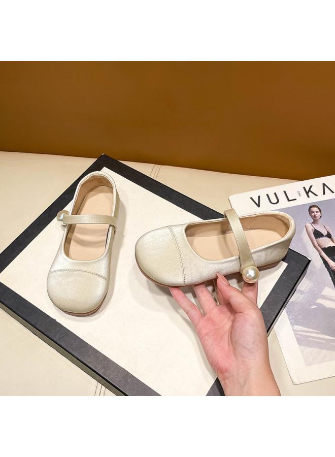 شك أحذية جلدية للفتيات أحذية الأميرة للربيع والخريف أحذية فردية جديدة للأطفال أحذية للفتيات الصغيرات أحذية أطفال من الجلد الناعم من الأسفل - Image 3