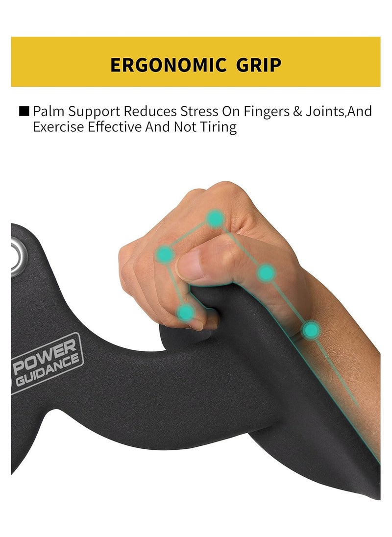 Generic pulldown attachments, Ergonomic Handle, Cable Machine for Back Strength Train, Rowing T-bar V-bar Pully Cable Machine Attachments, Apply to Bicep Curl Tricep pulldown  - Image 2