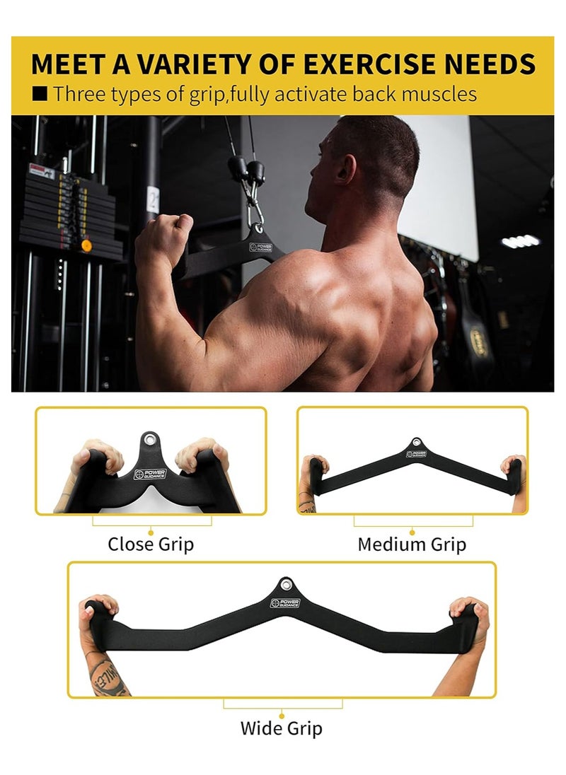 Generic pulldown attachments, Ergonomic Handle, Cable Machine for Back Strength Train, Rowing T-bar V-bar Pully Cable Machine Attachments, Apply to Bicep Curl Tricep pulldown  - Image 3