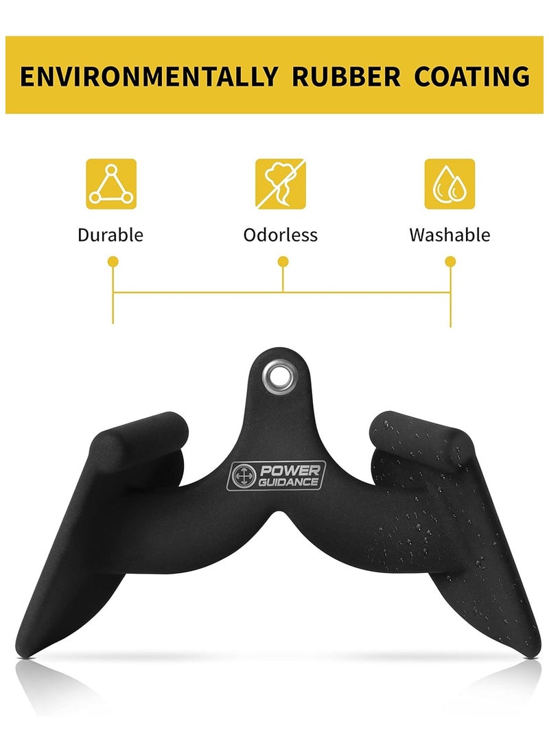 Generic pulldown attachments, Ergonomic Handle, Cable Machine for Back Strength Train, Rowing T-bar V-bar Pully Cable Machine Attachments, Apply to Bicep Curl Tricep pulldown  - Image 5