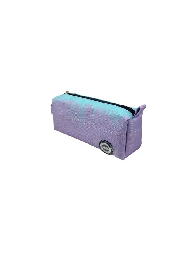 JUST HYPE Original Pencil Pouch - Lilac & Teal Drips - Image 3