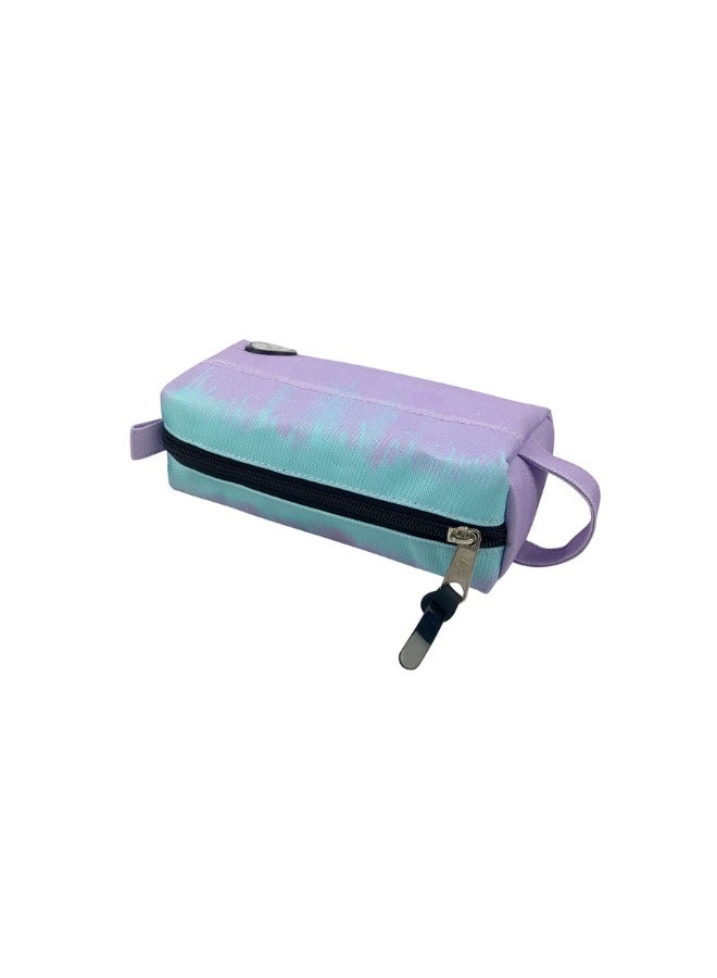 JUST HYPE Original Pencil Pouch - Lilac & Teal Drips - Image 4