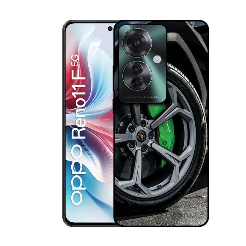 الصيد العين غطاء حماية مطبوع لهاتف Oppo Reno 11 F - عجلة لامبورغيني - Image 1