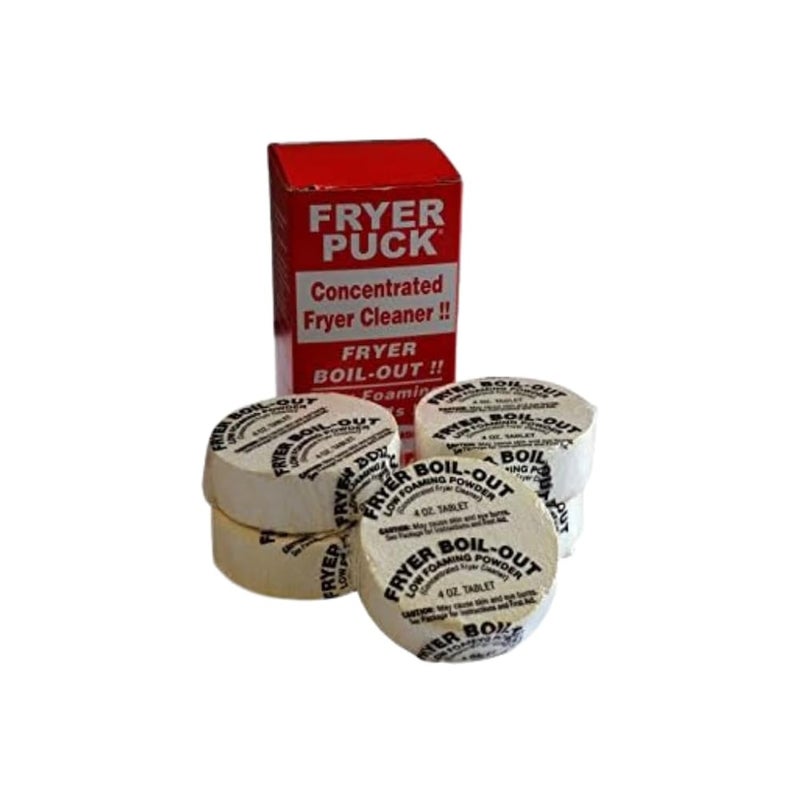 CARBON-OFF Fryer Puck 401304001 4oz Deep Fryer Cleaner Tablets (5 Tabs/Box) - Image 1